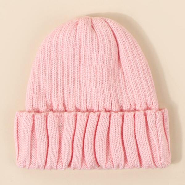 

Toddler Kids Knit Beanie, Pink