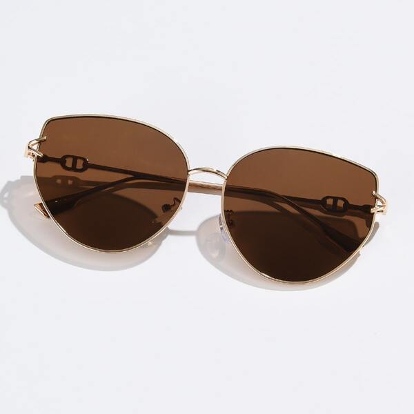 

Men Metal Frame Sunglasses, Brown