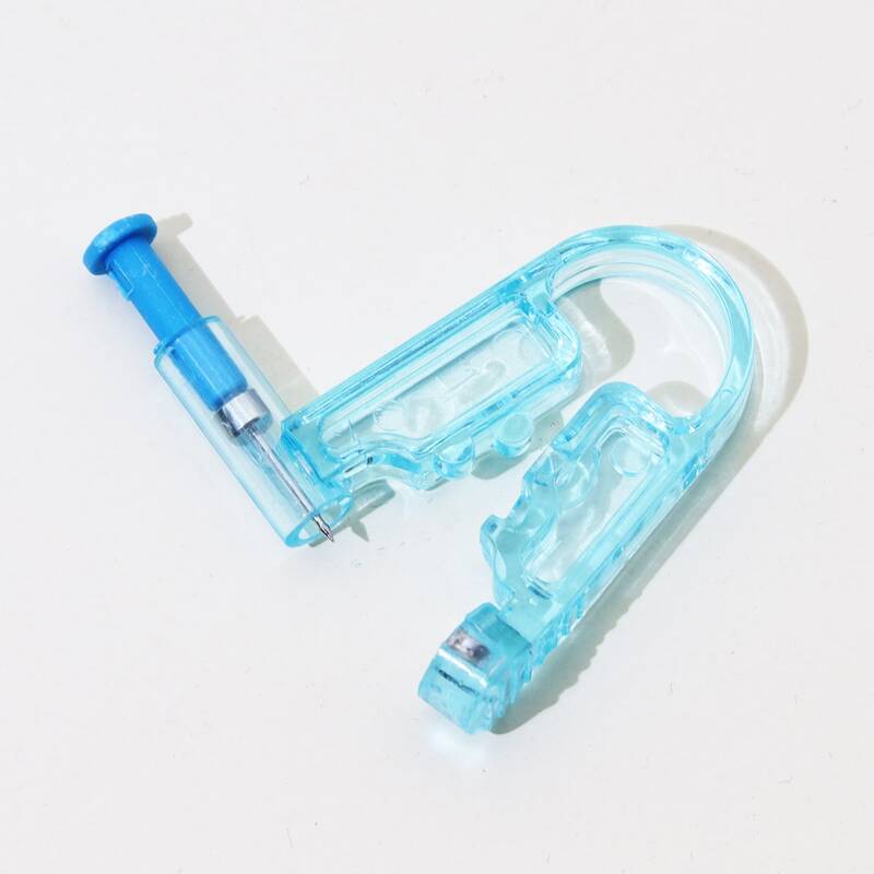 

1pc Ear Piercer With 1pc Stud Earring, Baby blue