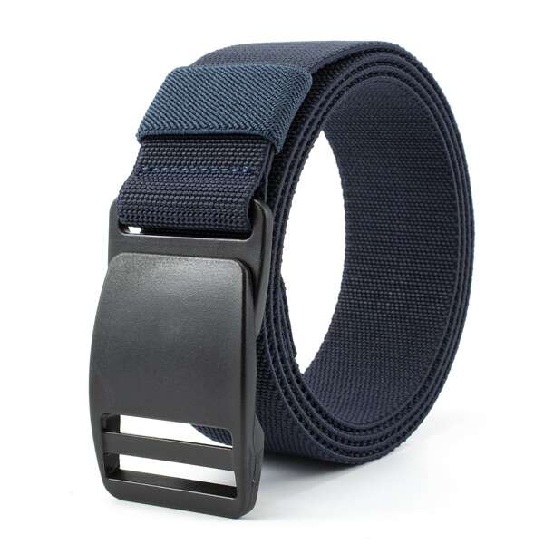 

Men Solid Tape Belt, Navy blue