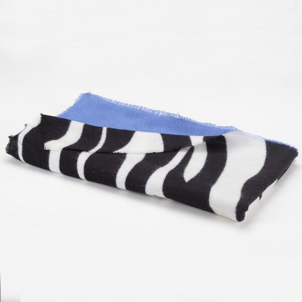 

Color Block Zebra Striped Pattern Scarf, Multicolor