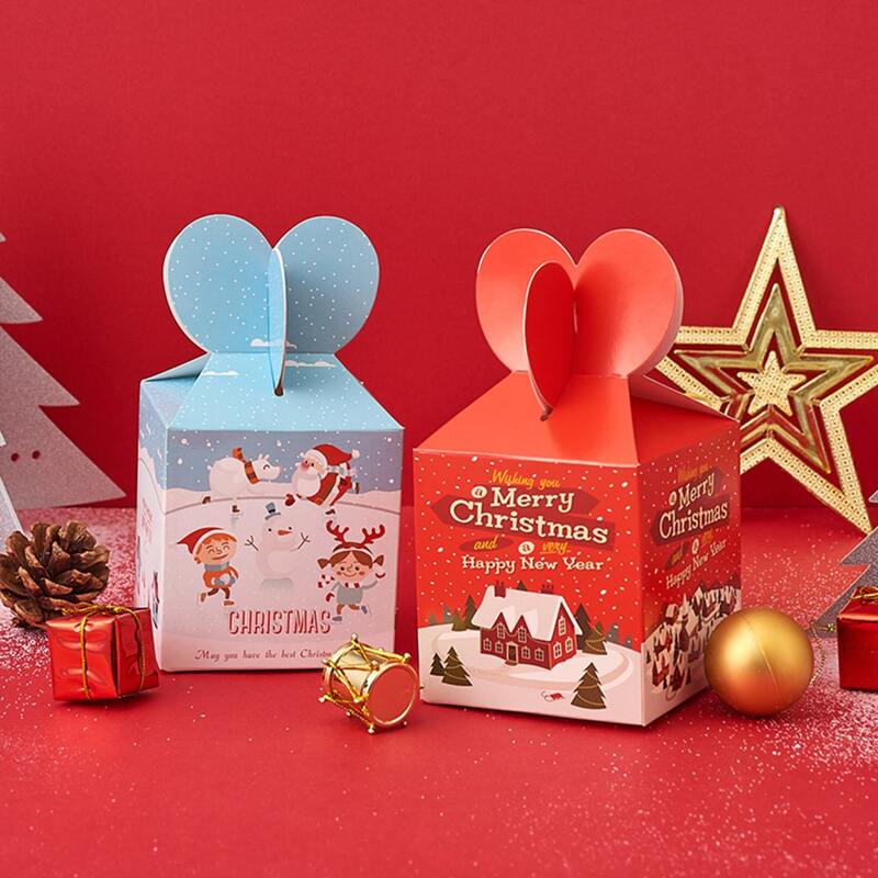 

4pcs Random Christmas Apple Gift Box, Multicolor