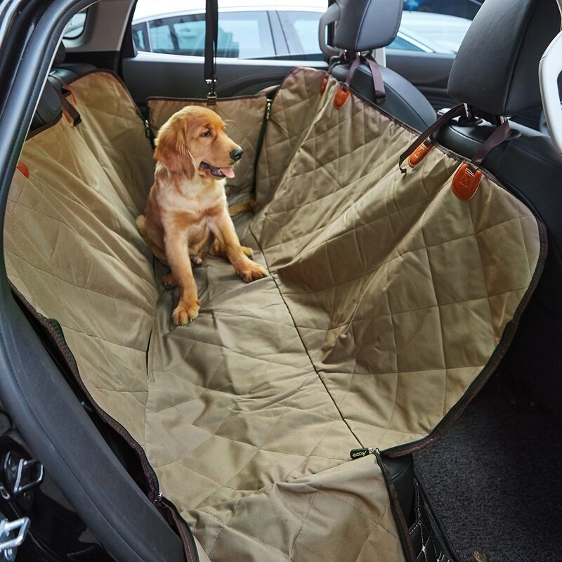 

1pc Large Dog Car Seat Cover, Khaki
