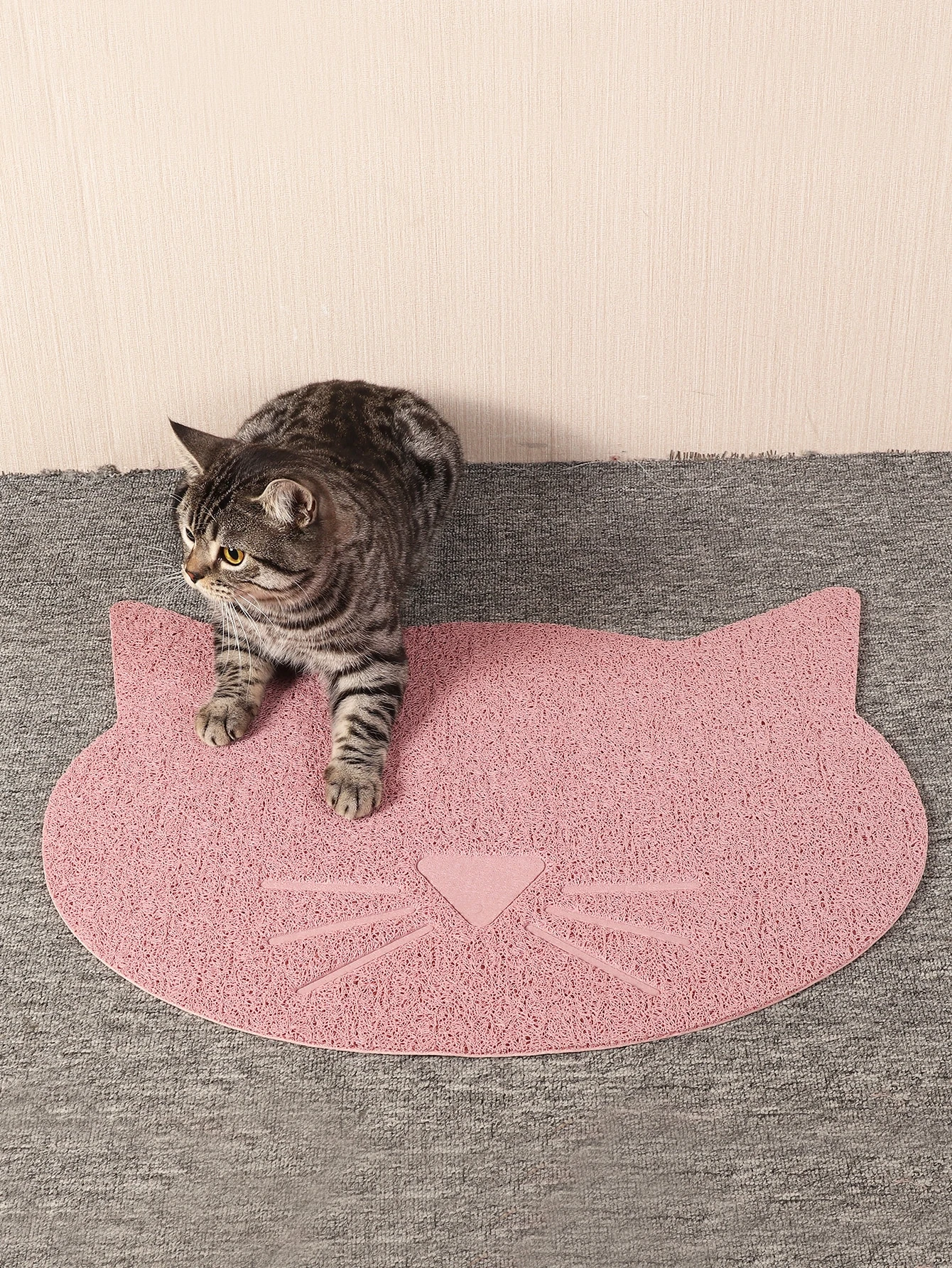 1 Piece Tapis De Litiere Pour Chat A Design Chat Mode En Ligne Shein France
