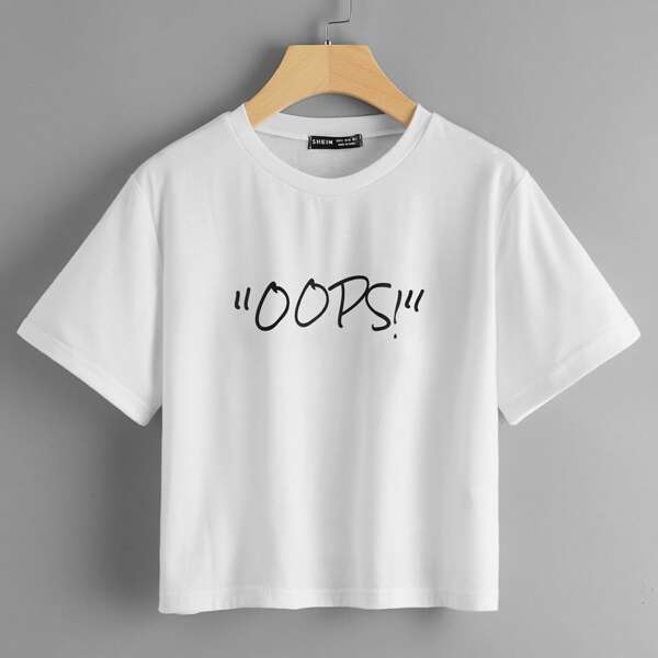 

Letter Graphic Tee, White