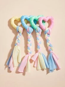 1入組tpr材質編織繩結寵物玩具,適用於小型和中型室內寵物遊戲,多種混合顏色 - 彩色 - 查看 4