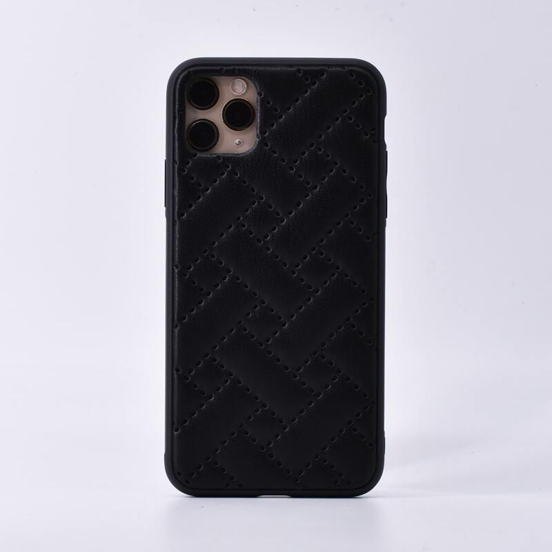

Solid Quilted iPhone Case, Black