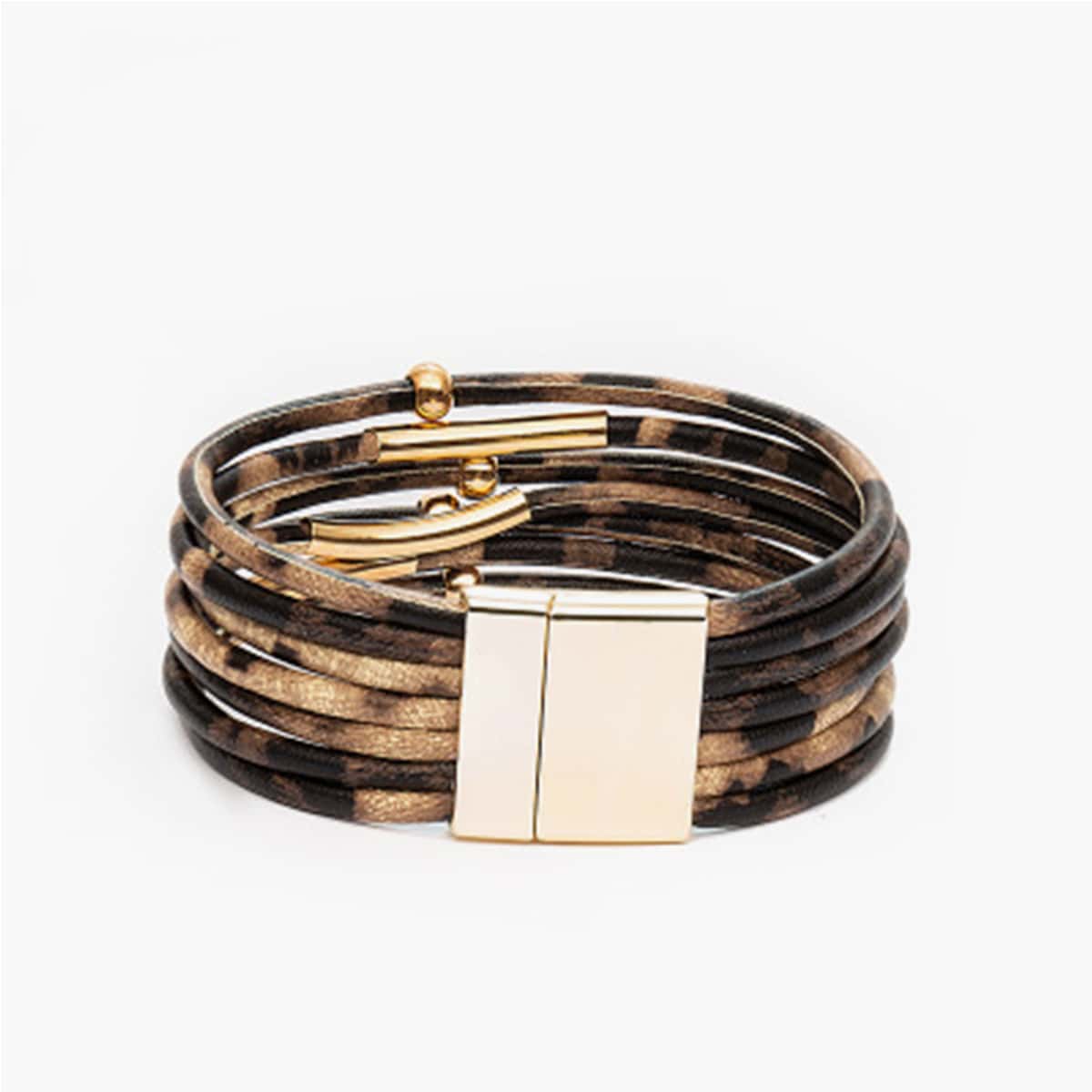 

Guys Layered Ring Bracelet, Multicolor
