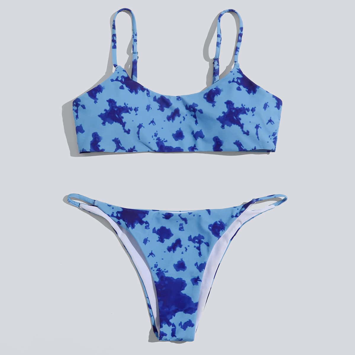 

Tie Dye Tanga Bikini Swimsuit, Blue