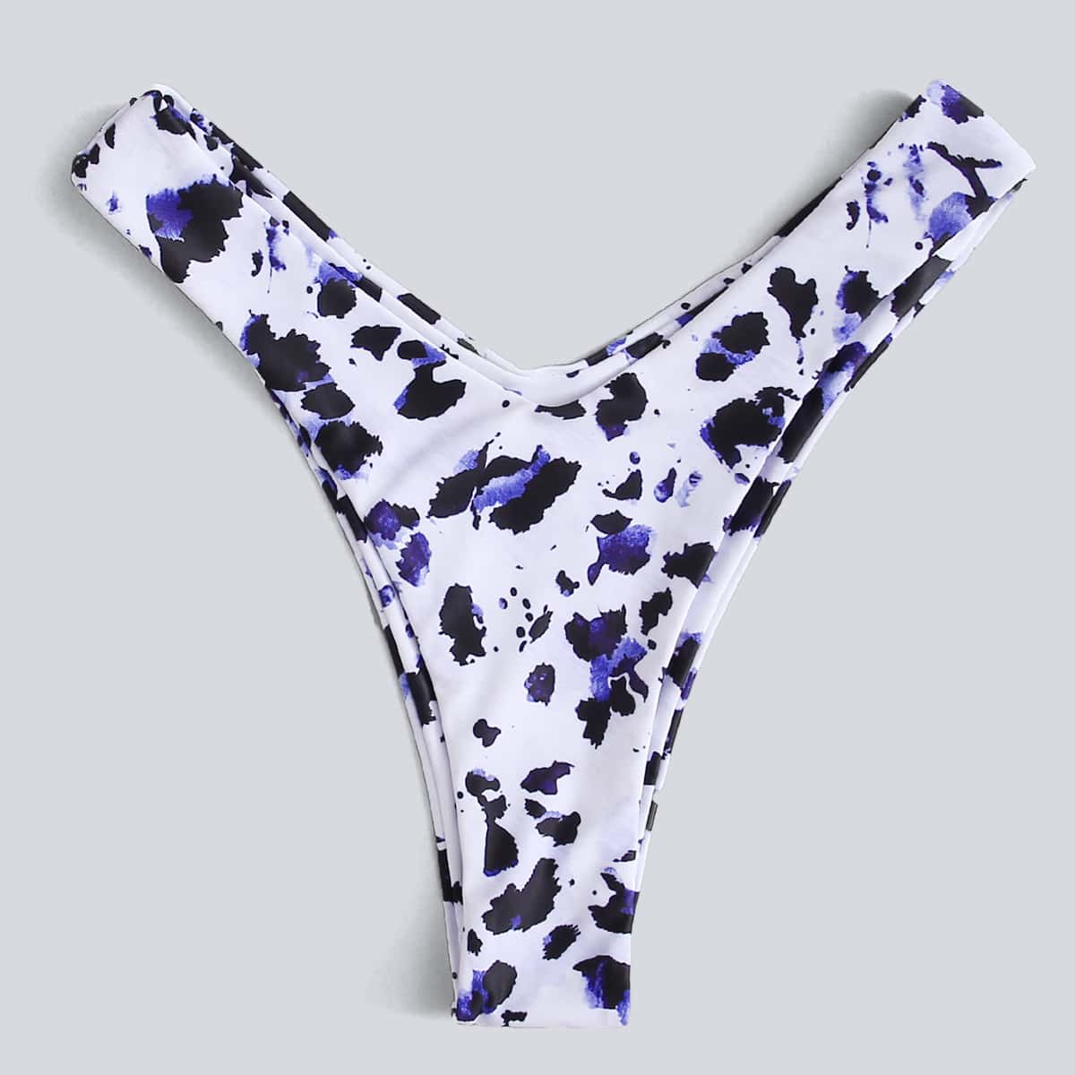 

Leopard High Leg Bikini Bottom, Multicolor