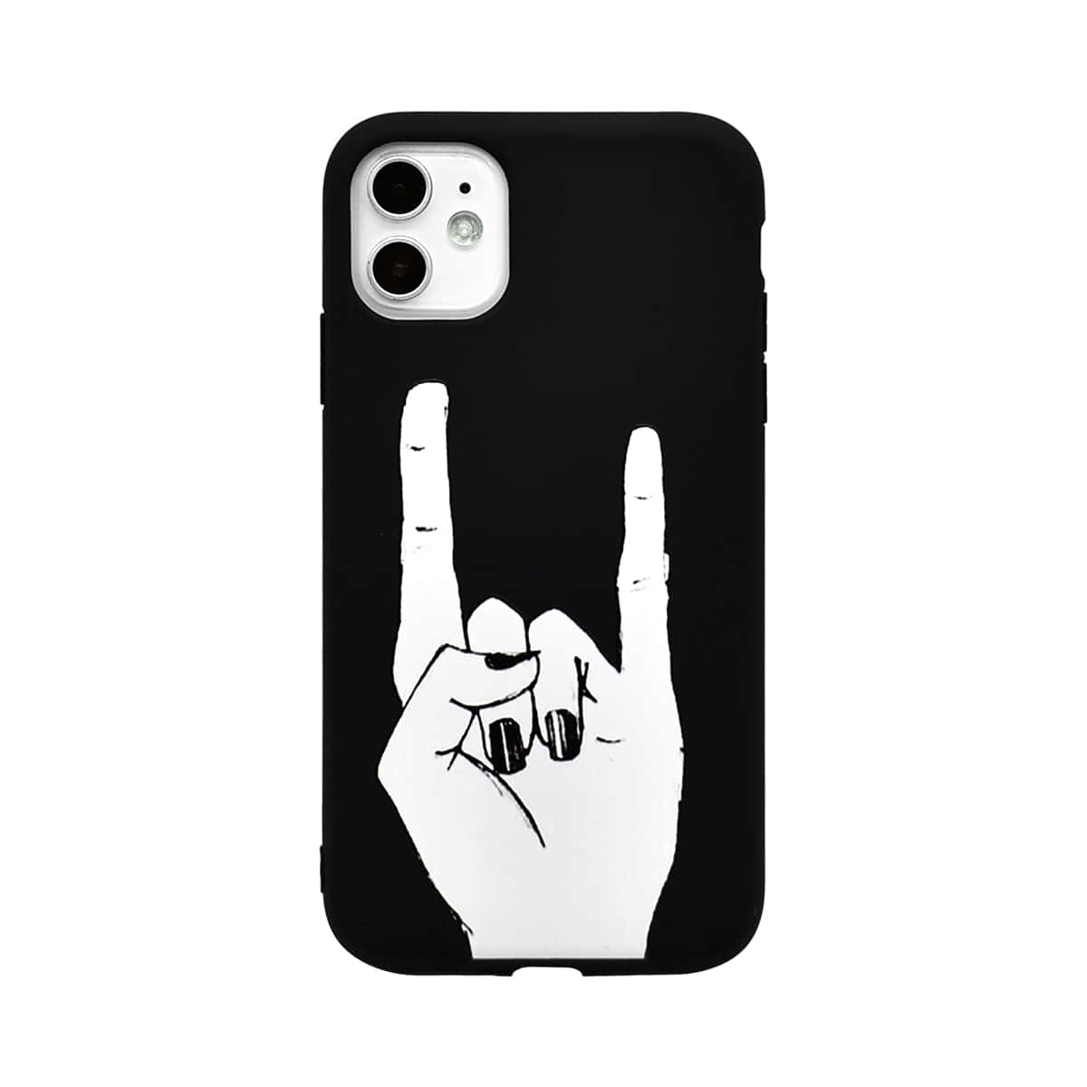 

Gesture Pattern iPhone Case, Black and white