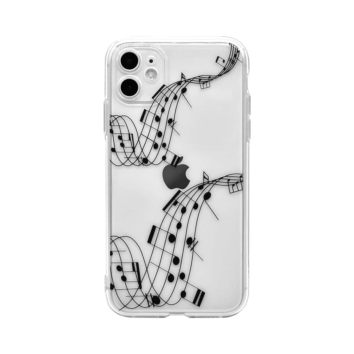 

Music Note Print Clear iPhone Case