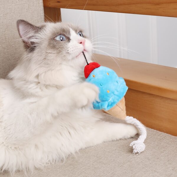 

Ice Cream Design Cat Plush Toy, Multicolor