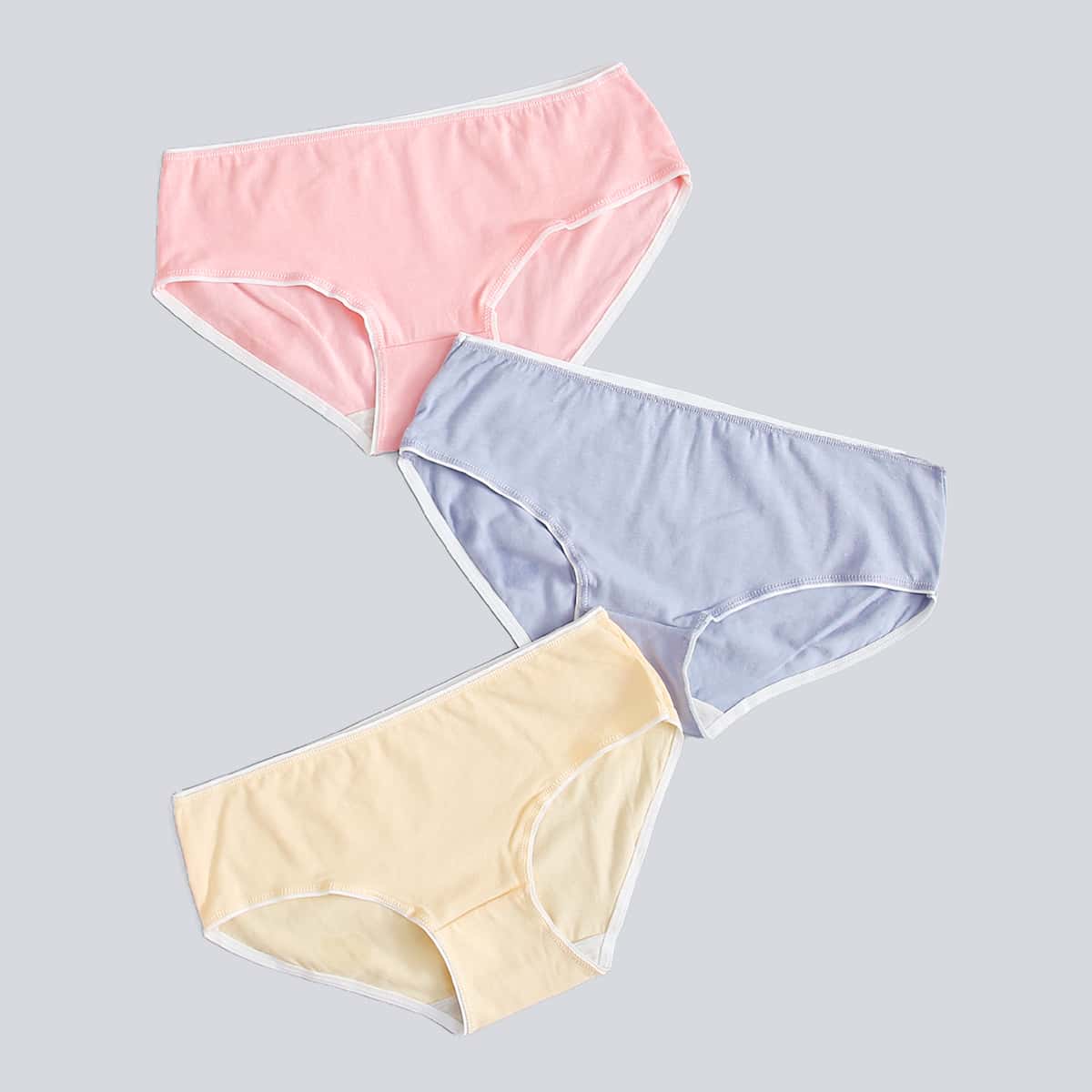 

3pack Simple Panty Set, Multicolor