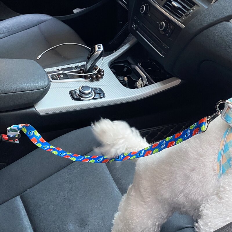 

Cartoon Graphic Dog Car Seat Belt, Multicolor