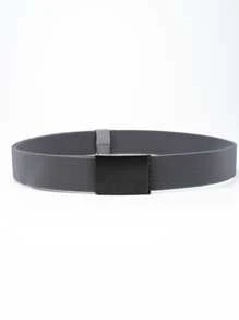 1 pièce Ceinture décontractée élastique pour hommes, convenant pour être portée avec un pantalon. Accessoire d'automne-hiver, adapté pour les adolescents, les jeunes, les hommes, le style décontracté, les activités extérieures, les vacances, les cadeaux de remise de diplôme, d'anniversaire, et pour un usage quotidien. - Gris - Voir 3