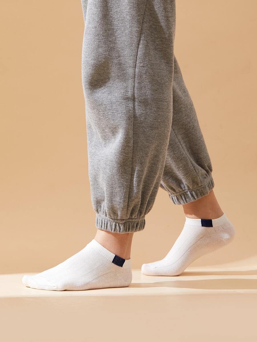 Calcetines tobilleros simples - Blanco - Ver 1