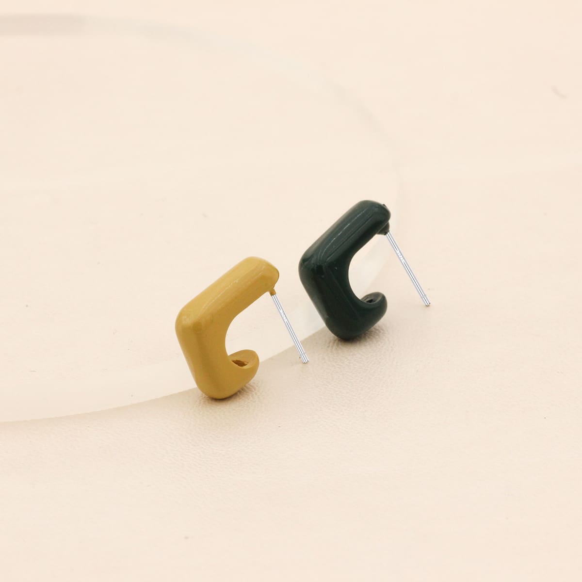 

Colorblock Stud Earrings, Multicolor