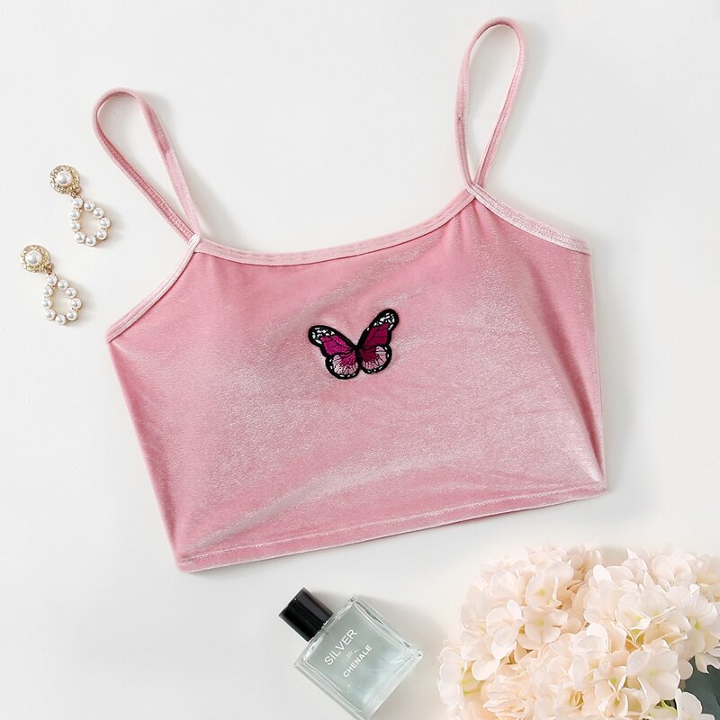 

Butterfly Cami Bikini Swimsuit, Pink