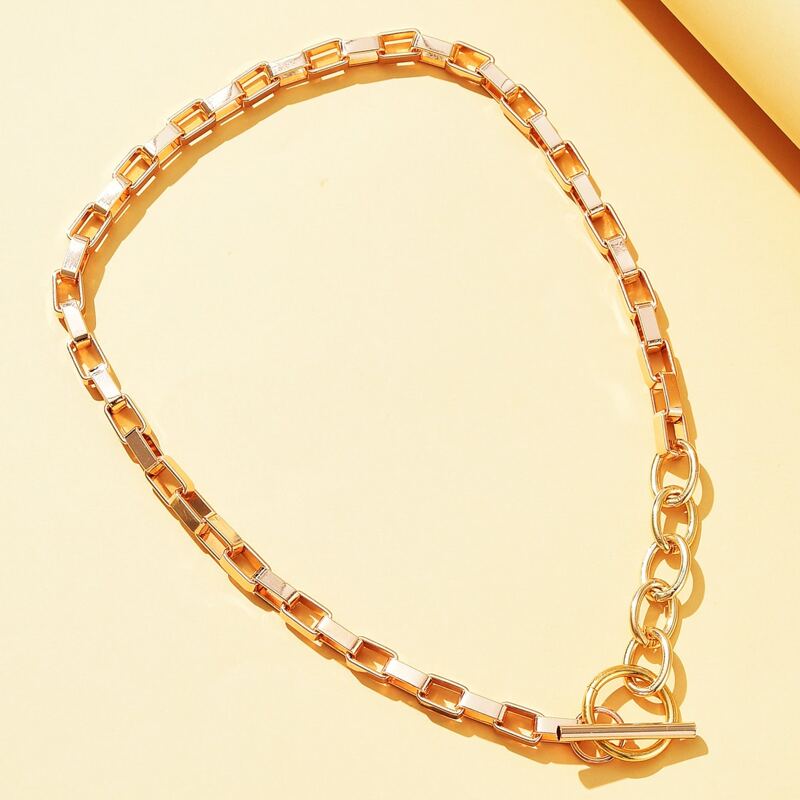 

Toggle Clasp Chain Necklace, Gold