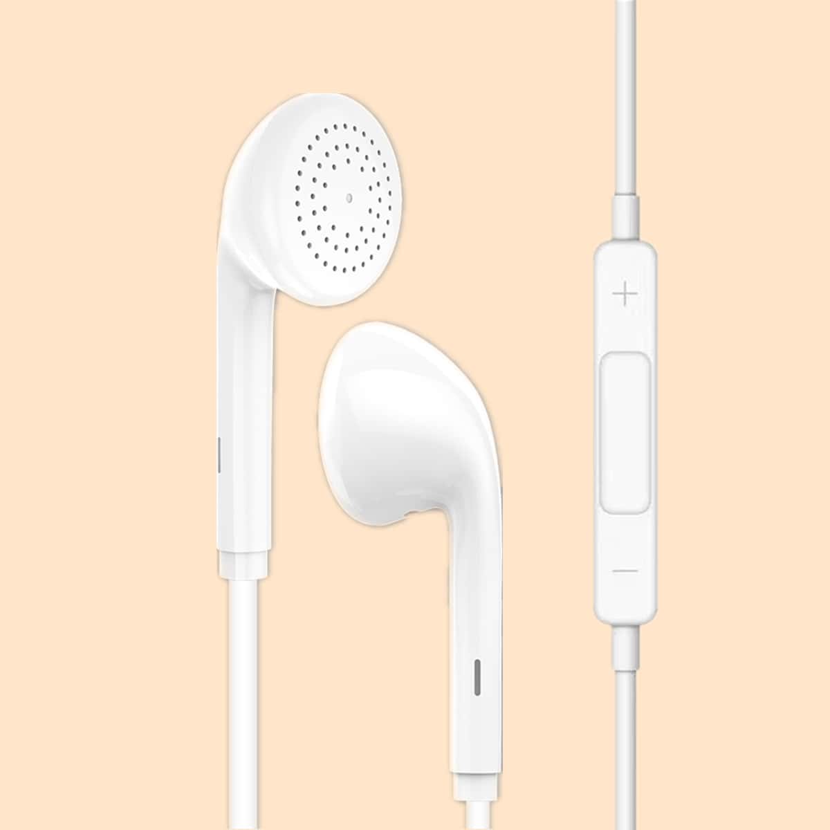 

1pc Solid In-ear Headphone, White