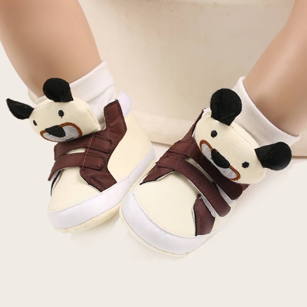 

Baby Boy Cartoon Design High Top Sneakers, Beige