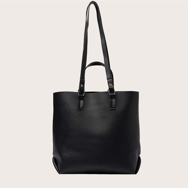 

Minimalist Top Handle Bag, Black