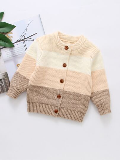 كنزات صوفي للاولاد الصغار حاجز اللون كاجوال