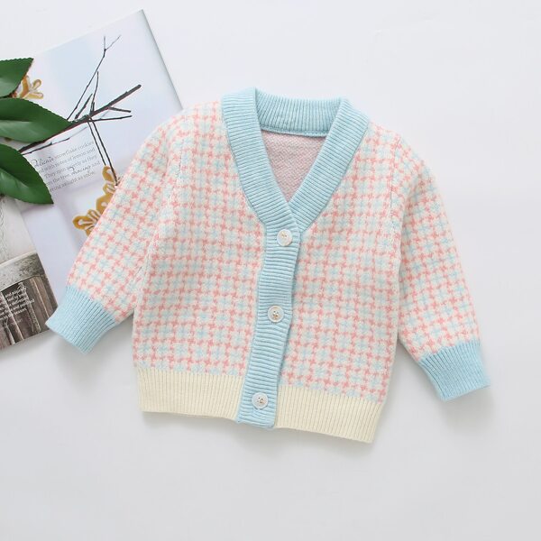 

Toddler Girls Plaid Button Up Cardigan, Multicolor