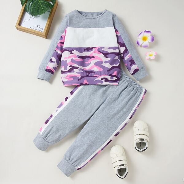 

Toddler Boys Camo Print Sweatshirt & Sweatpants, Multicolor