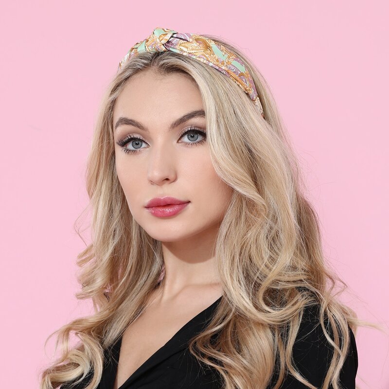 

Cross Knot Hair Hoop, Multicolor