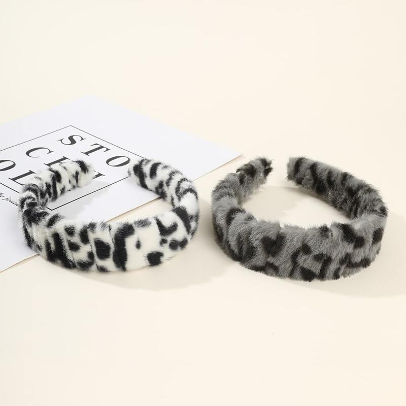 

1pc Random Leopard Hair Hoop, Multicolor