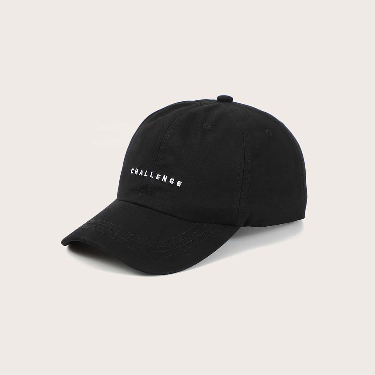 

Guys Letter Embroidery Baseball Cap, Black