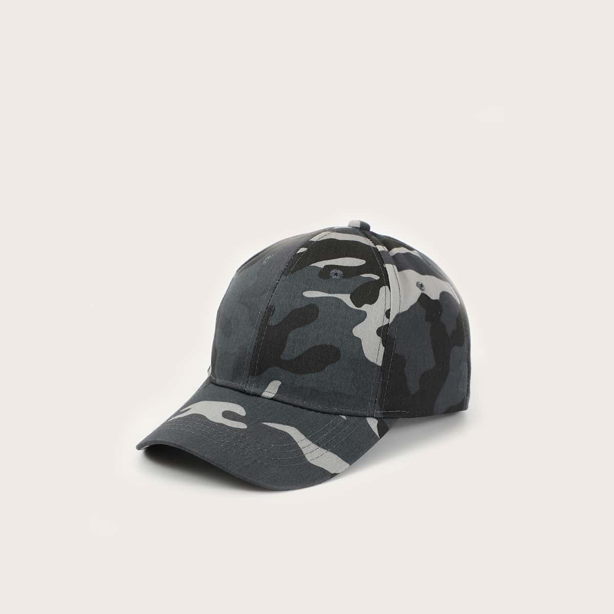 

Camo Pattern Baseball Cap, Multicolor