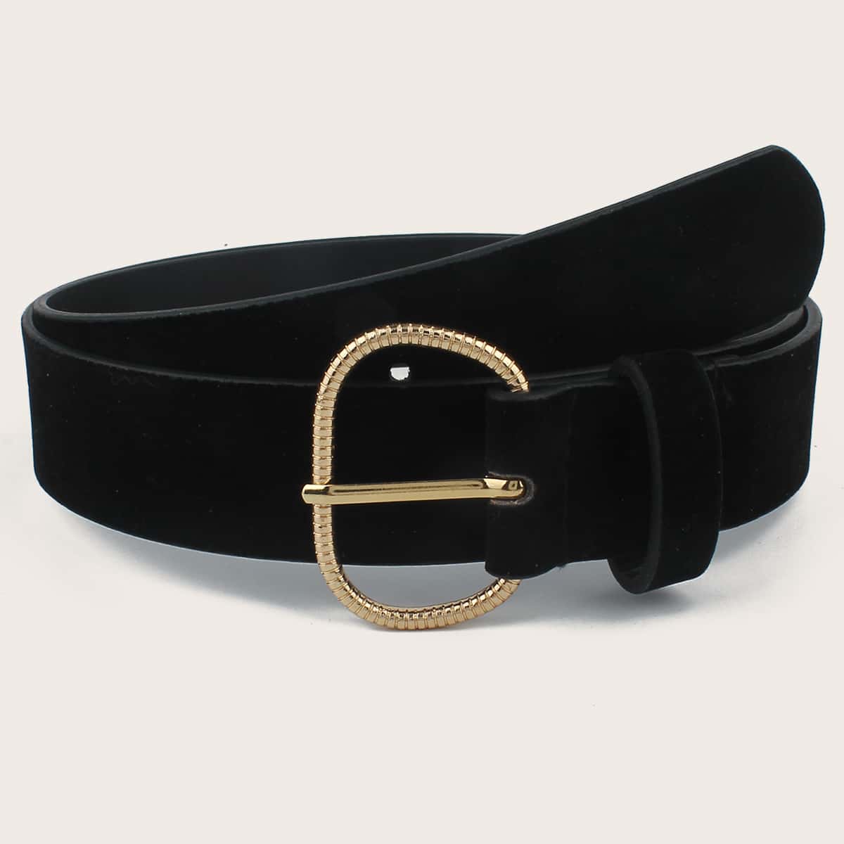 

Simple Buckle Belt, Black