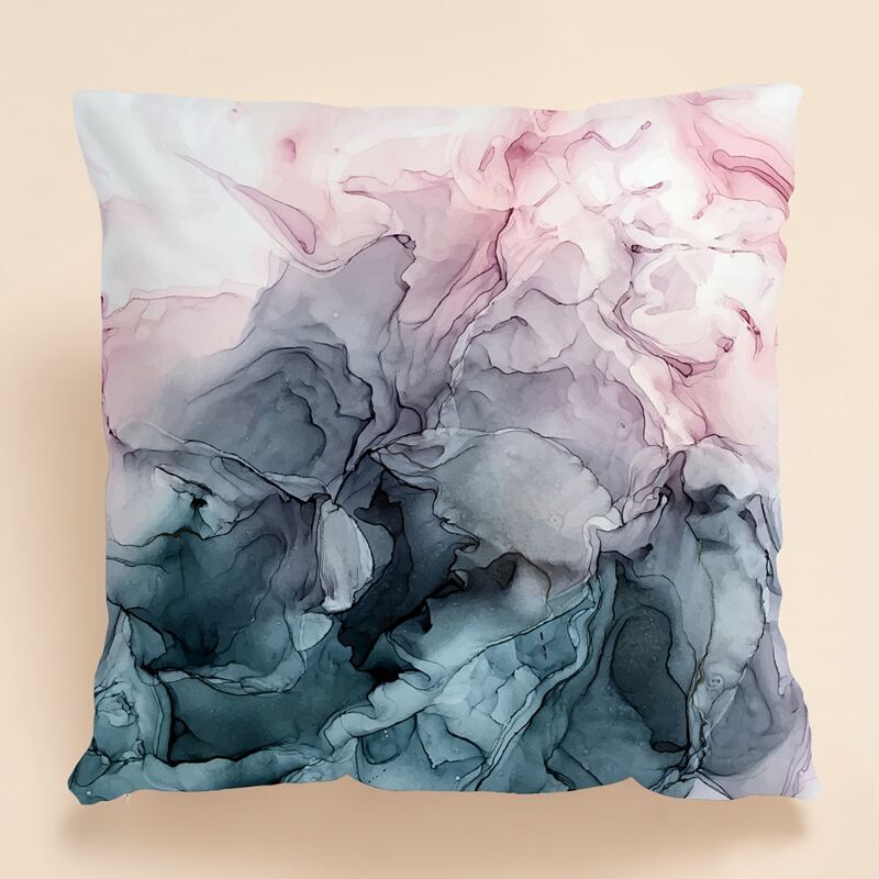 

Ink Painting Cushion Cover Without Filler, Multicolor