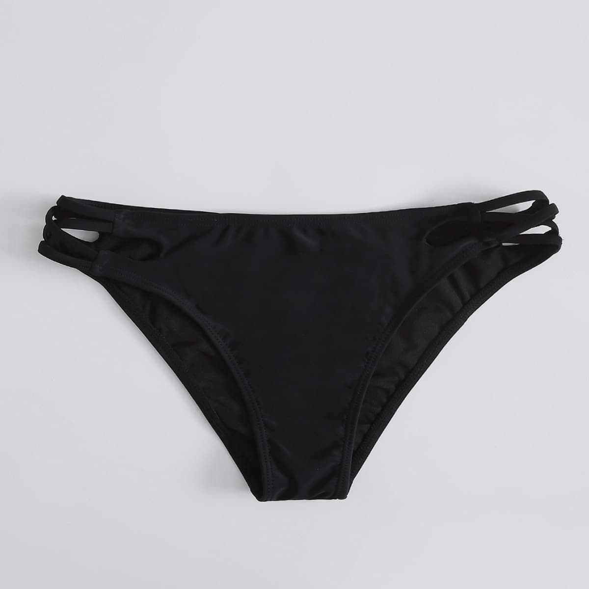 

Cut-out Bikini Bottom, Black