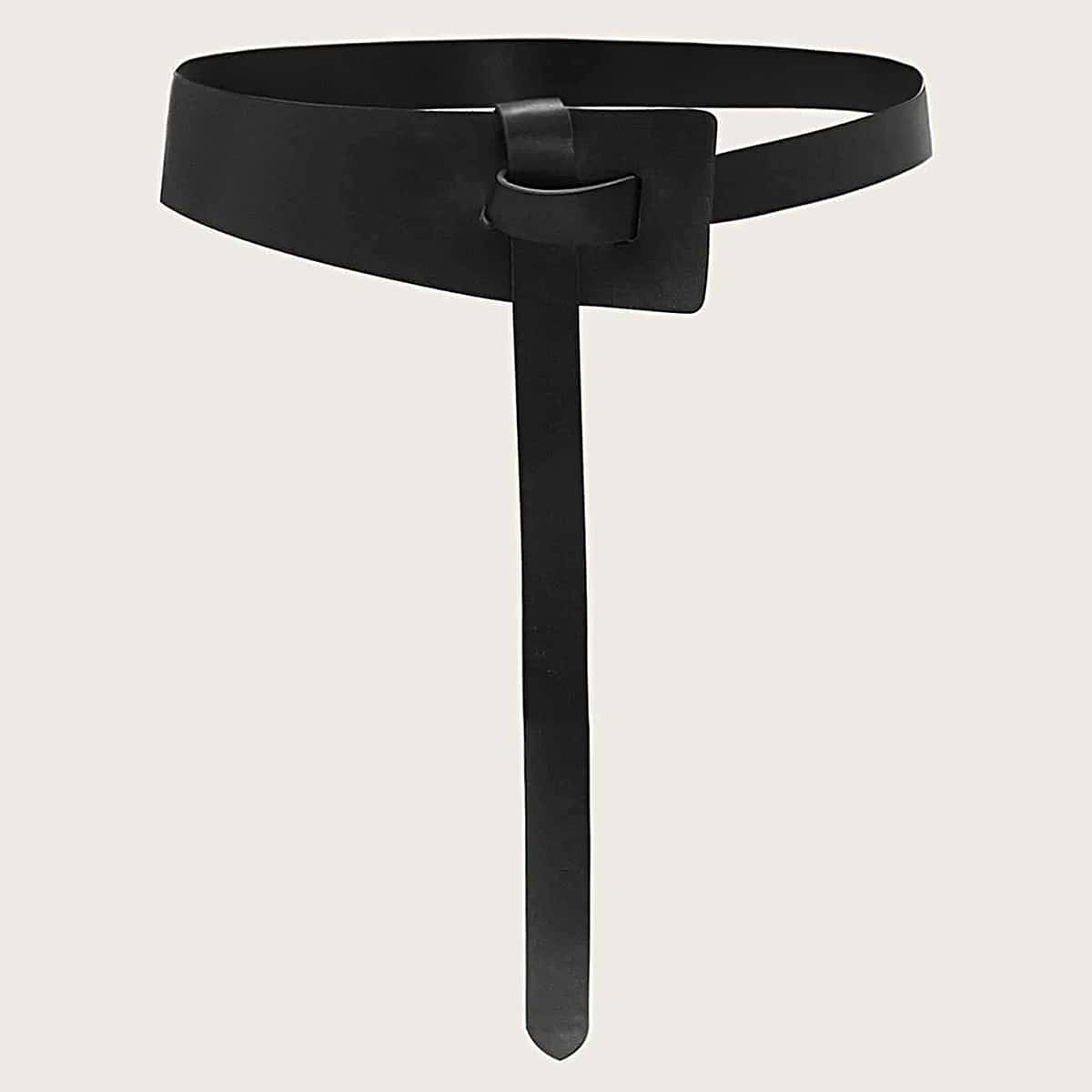

Solid Knot Belt, Black