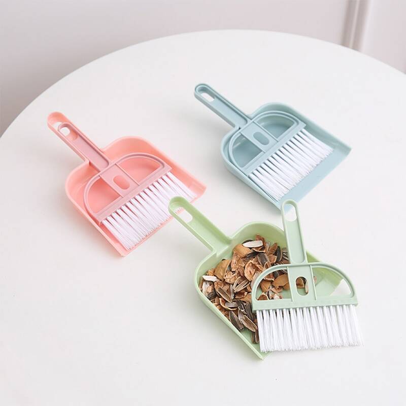 

Random 1set Desktop Cleaning Broom Dustpan, Multicolor