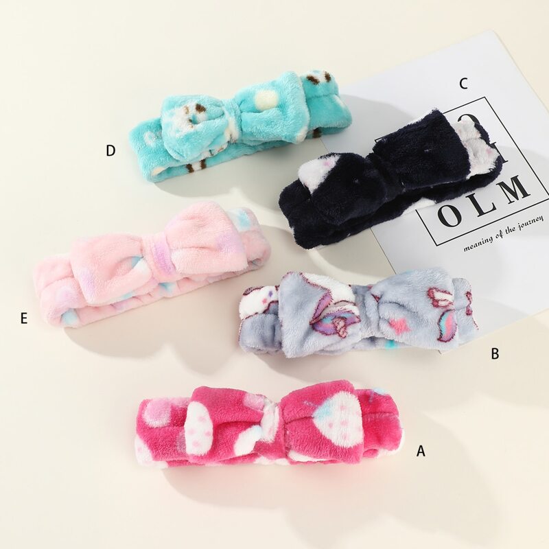

1pc Bow Bath Headband, Multicolor