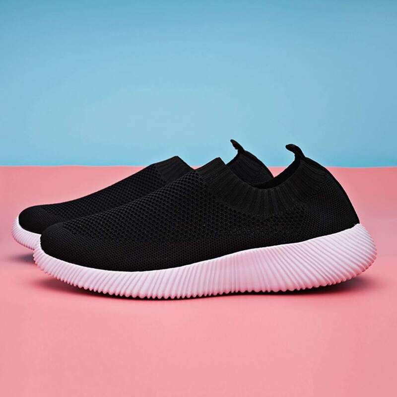 

Slip On Knit Sneakers, Black