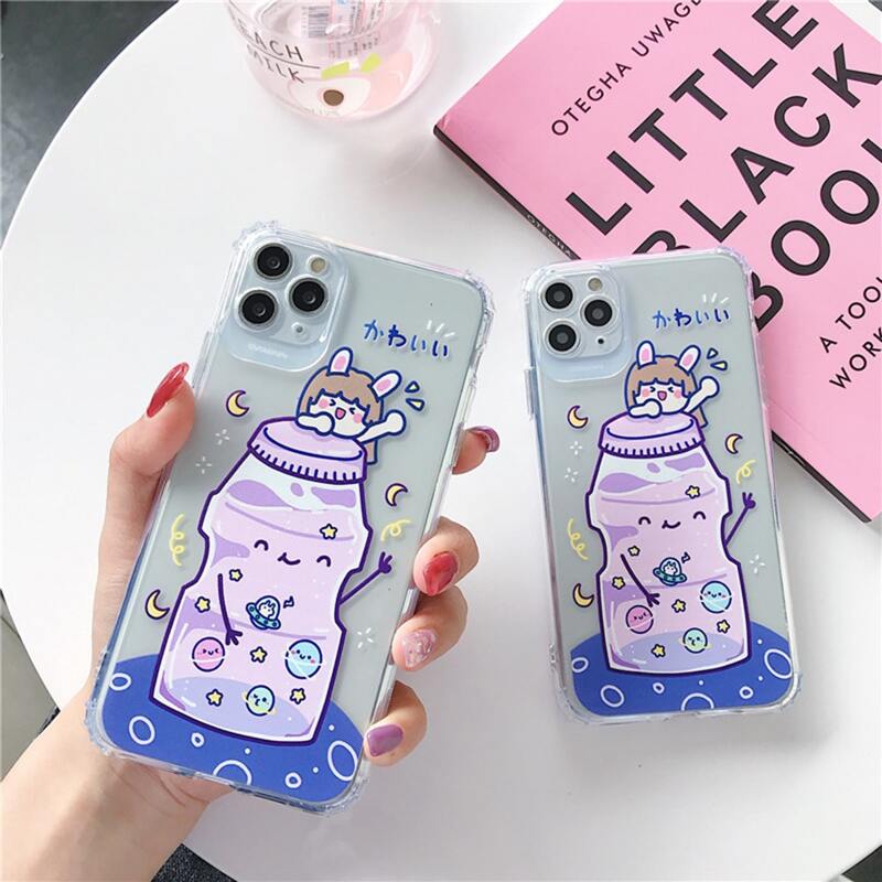 

Cartoon Pattern Clear iPhone Case