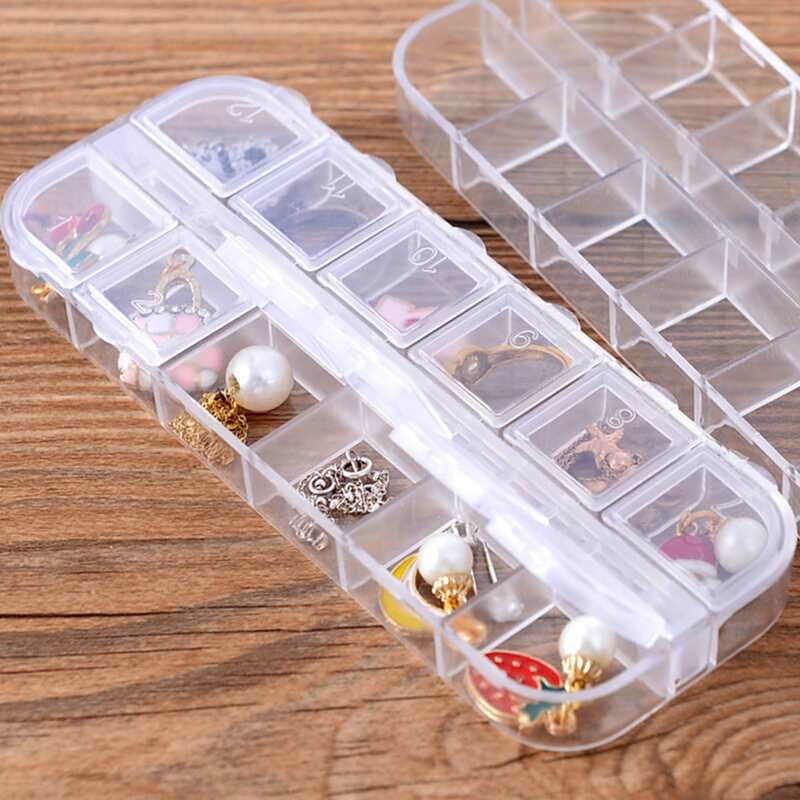 

1pc Clear Multi-grid Jewelry Storage Box