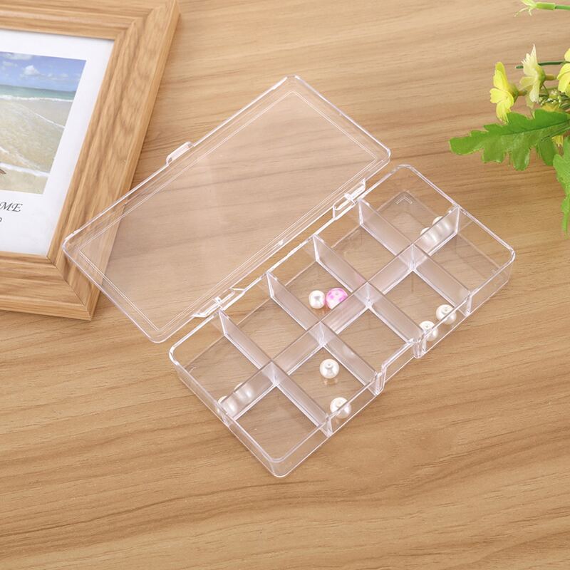 

1pc Clear Multi-grid Jewelry Storage Box