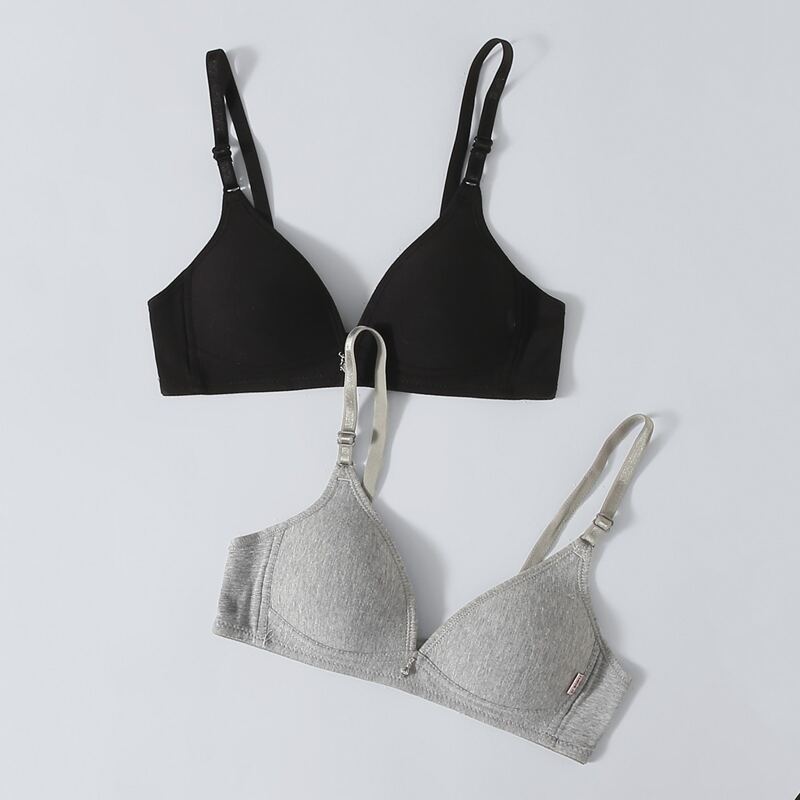 

2pack Solid Wireless Bra, Multicolor
