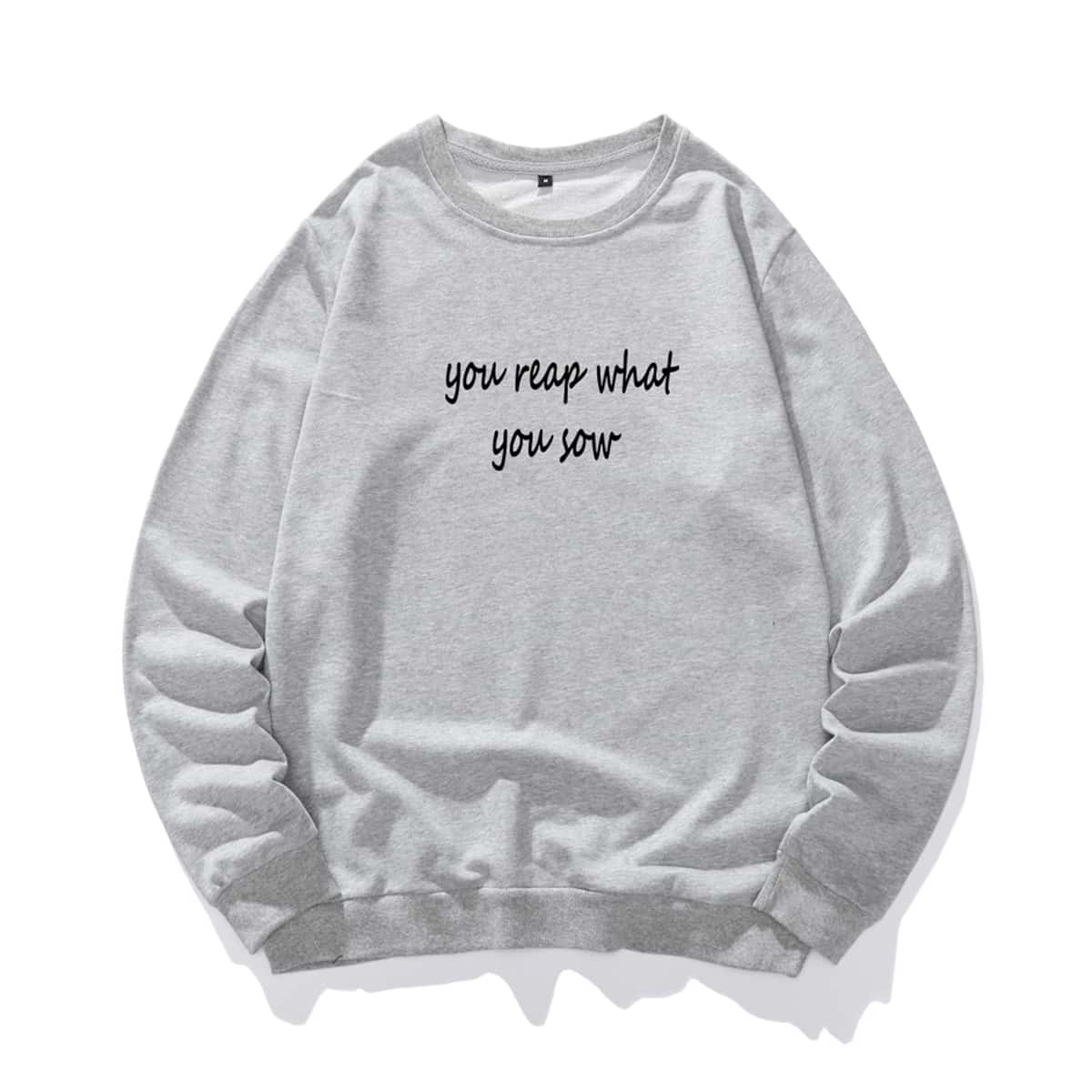 

Guys Letter Sweatshirt, Light grey