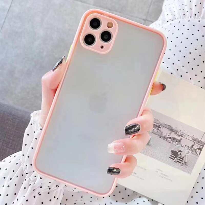

Contrast Trim iPhone Case, Pink