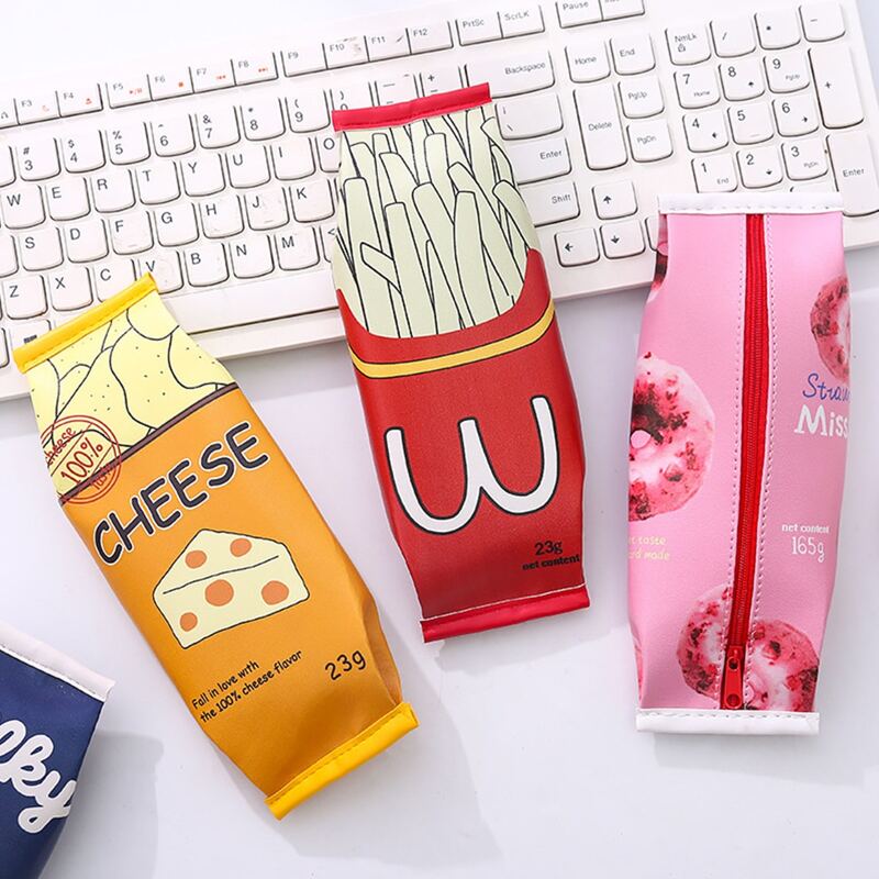 

1pc Food Pencil Bag, Multicolor