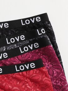 4 gói băng thư hoa ren panty set - Nhiều màu - Xem 5