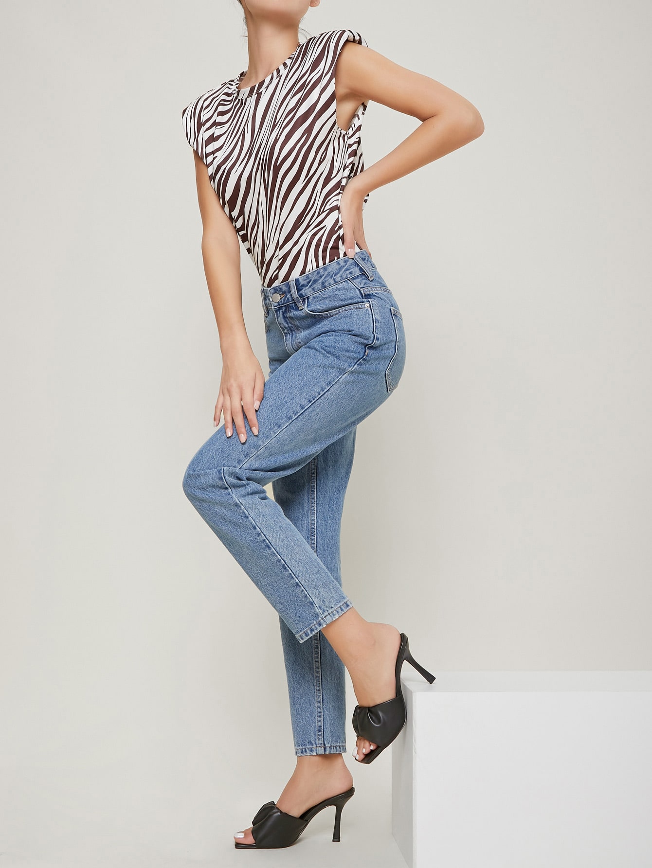 Faux Leather Open-Toe Ruched Puffy Vamp Heels thumbnail